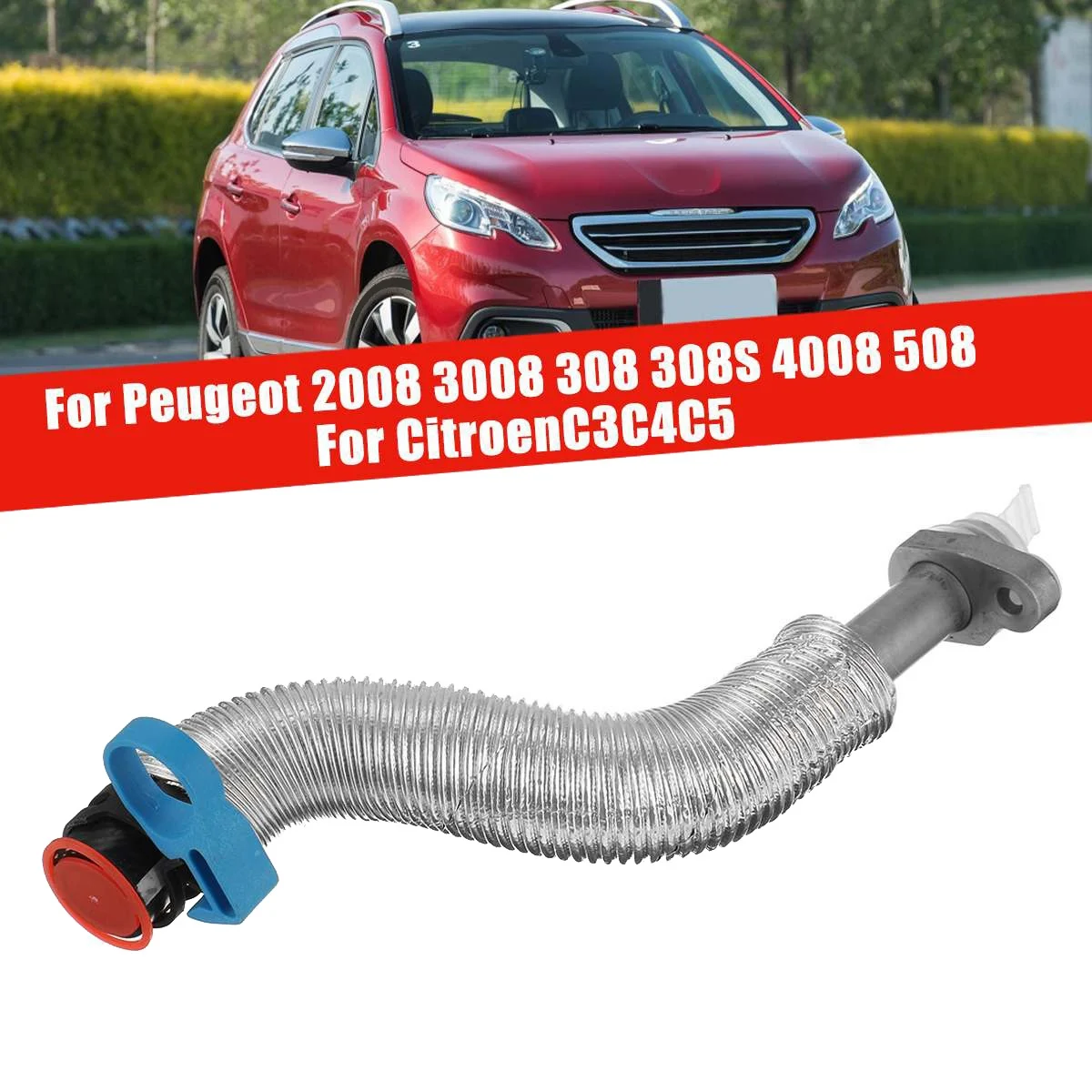 Tuyau de retour d'huile de chargeur turbo de voiture pour KIT, 037979, 308CC, 308, 3008, 408, 4008, 508, cristaux en C3, C4, C5, DS5, V861706980, 5008