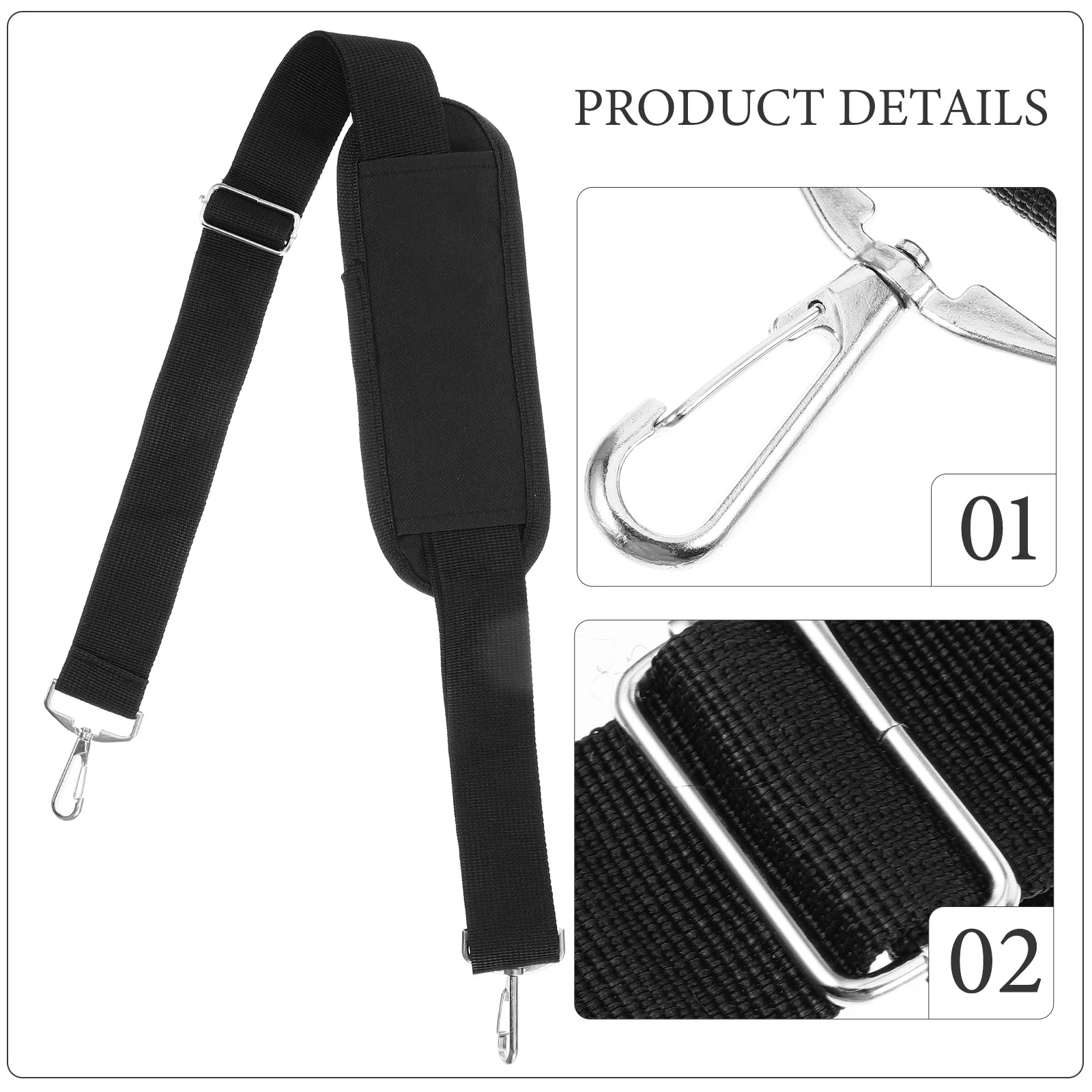 

Universal Adjustable Shoulder Strap Replacement Soft Wide Bag Strap Cushion Pad for Crossbody Laptop Tote Briefcase Bags