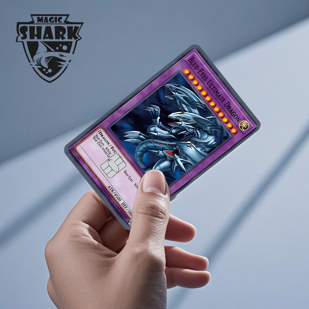 2025 Neue Mcloving Meme Cartoon Spinne Anime Rote Augen Schwarzer Drache PVC Aufkleber Film Haut für Debit Bank Kreditkarte – Detail 4