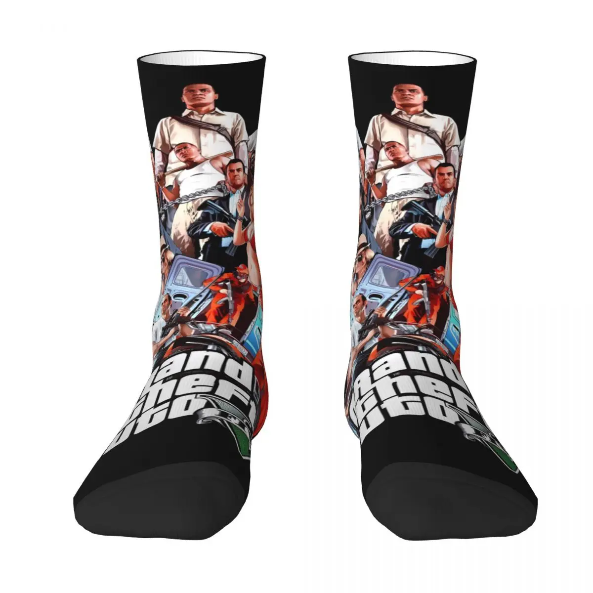 Grand Theft Auto GTA 5 Game Men Women Socks,fashion Beautiful printing Suitable for all seasons Dressing Gifts