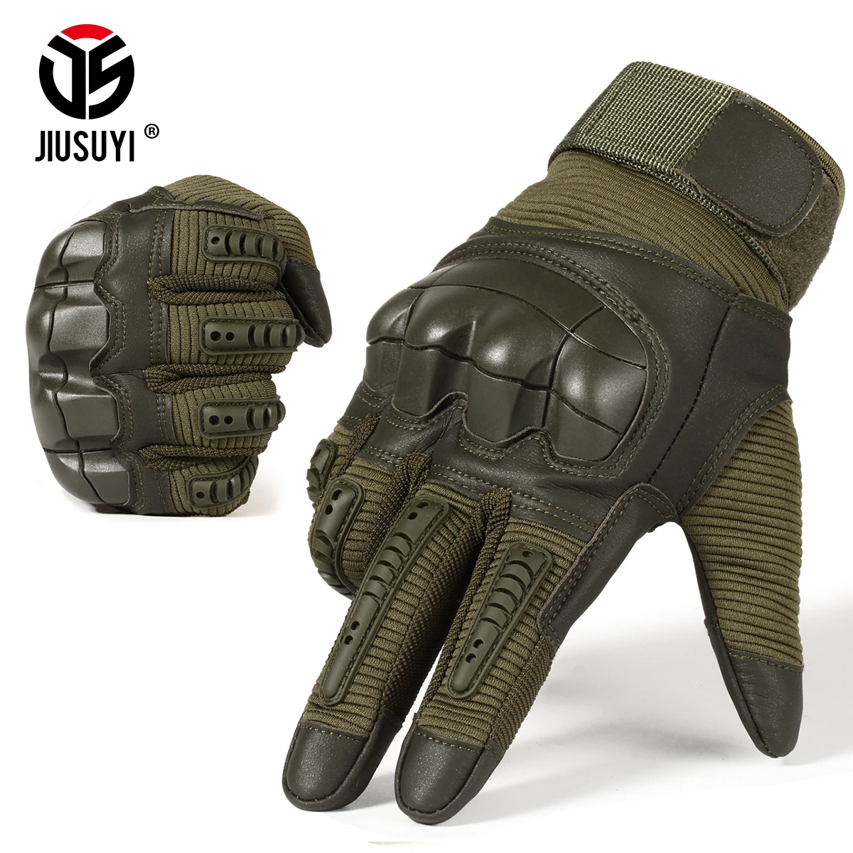 Full Finger Tactical Gloves Outdoor Paintball Shooting Airsoft PU Leather Touch Screen Work Non-slip Rubber Protective Gear Men