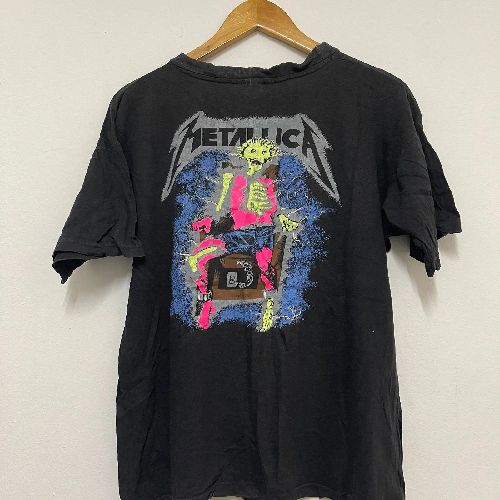 Vintage 80s“ Ride The Lightning 1984 Heavy Metal T-Shirt / Metal Music / Tour /