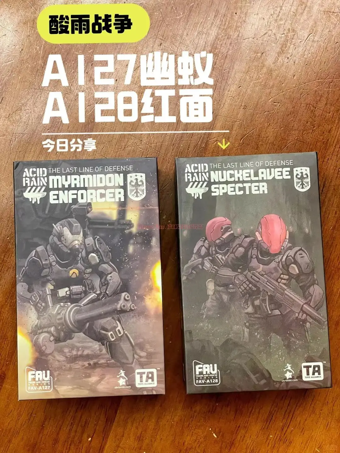 Acid Rain War FAV-A127 Myrmidon Enforcer FAV-A128 Nuckelavee Specter Figurka Akcji 3,75 Cala 1/18 Model