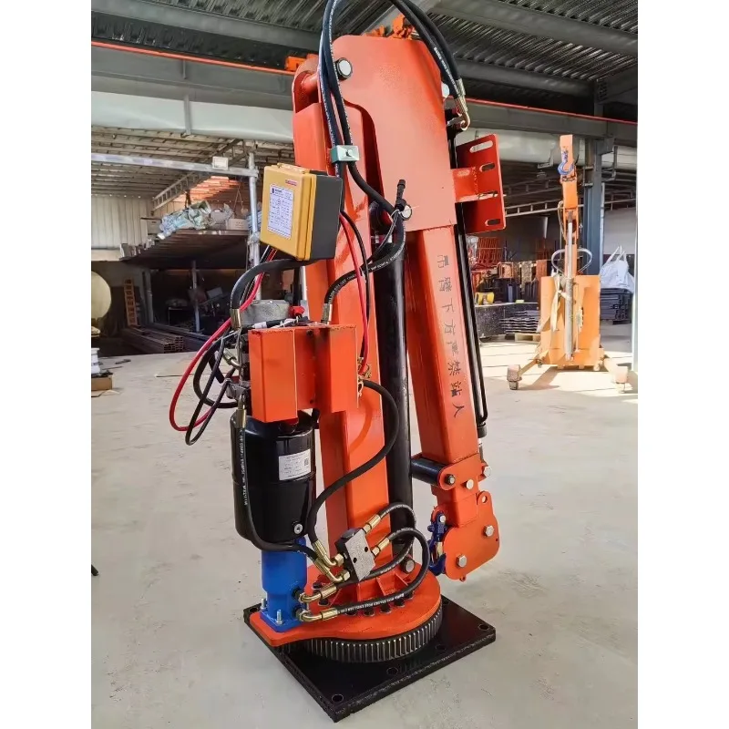 1 Ton Movable Electric Crane Wire Rope Sling New 12v 24v Hydraulic Vehicle Mounted Boom Steel Material for Retail Industries