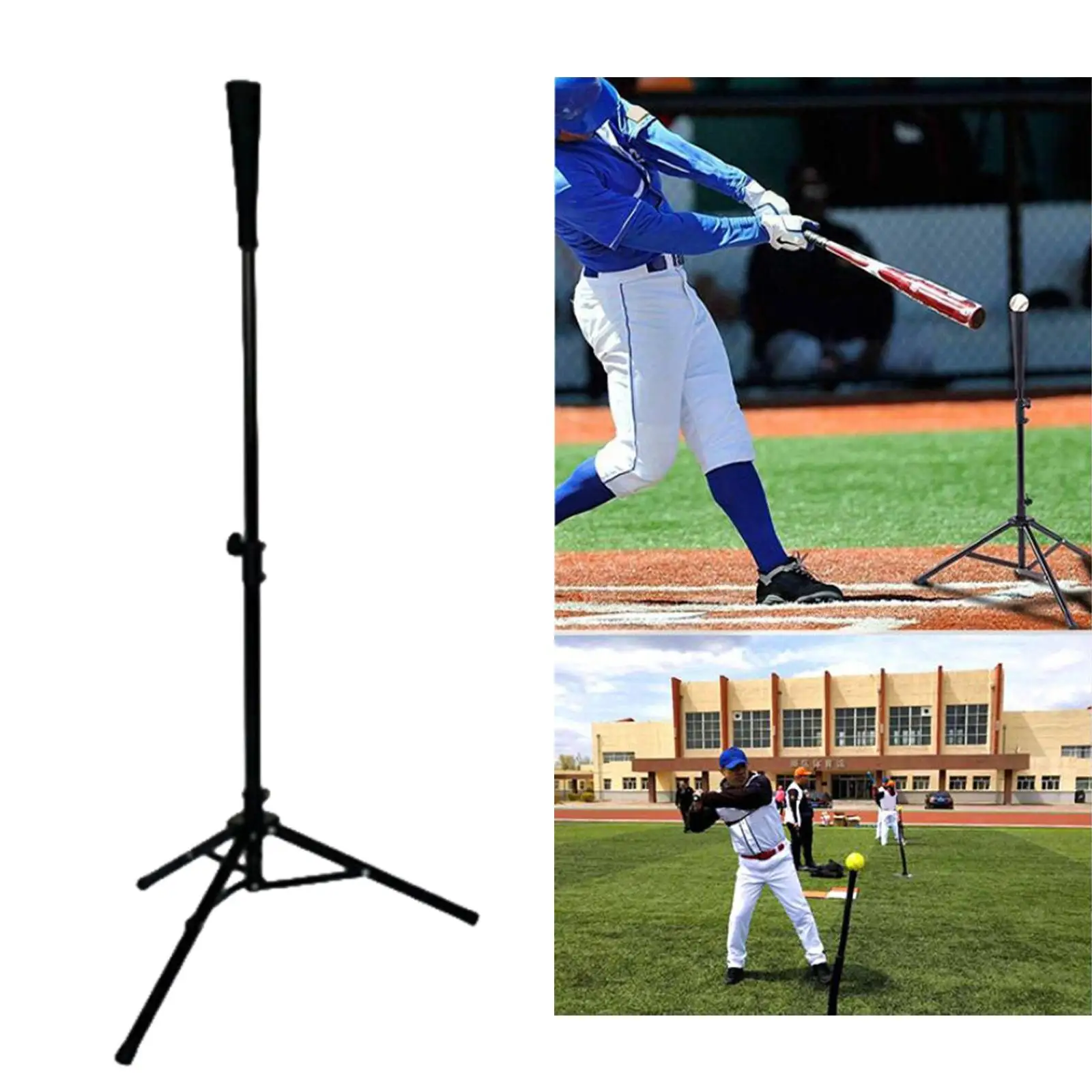 

Baseball Softball Batting Tee Portable Accessories Hitting Tee Stand for Swing Lunging Pitching Balls