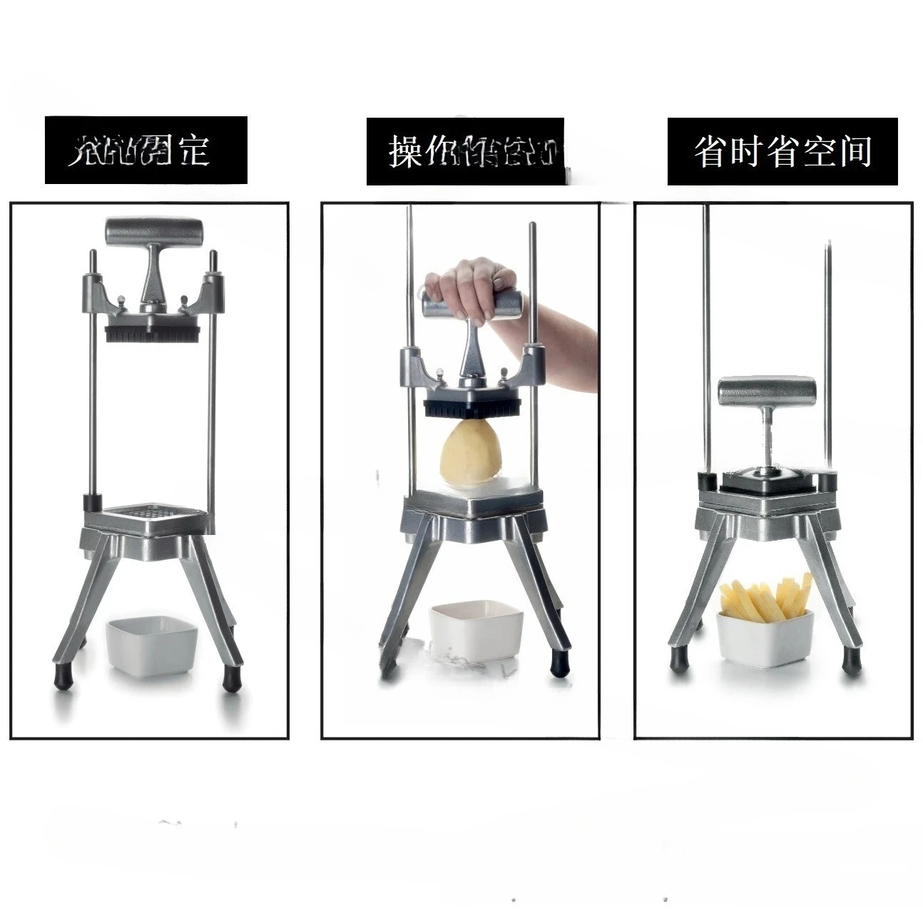 Commercial Vertical Multifunctional Vegetable Cutter, Manual Cucumber and Potato Cutting Machine, Vertical Dicing Machine