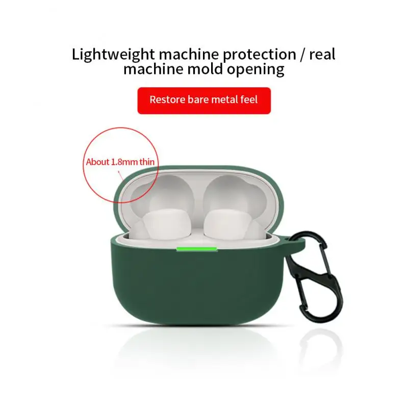 Capa de silicone para sony linkbuds s luxo macio linkbuds fone de ouvido sem fio bluetooth protetor com chaveiro para linkbuds s capa