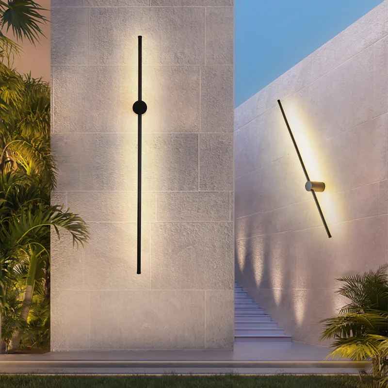 

LED outdoor stainless steel strip wall lamp