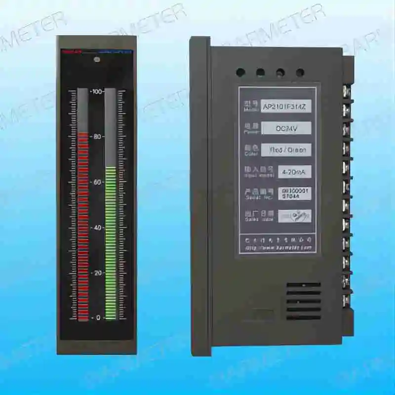 Le contrôleur de niveau d\'eau de mètre de bargraphe du double LED de Seg de GSM a mené le signal d\'entrée de Meter-2X4-20mA de niveau liquide de