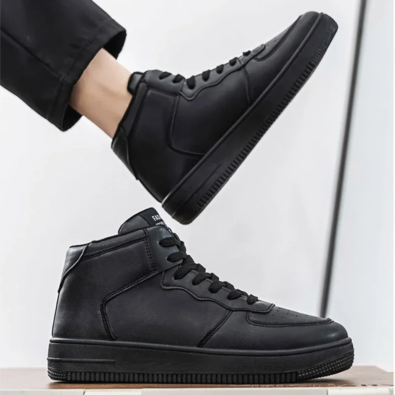 Sapatos masculinos de plataforma alta sapatos casuais para homens novos tênis respiráveis confortáveis sapatos de caminhada leves tenis masculino44