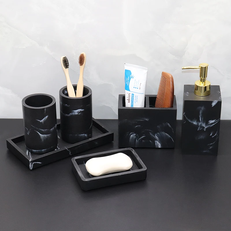 Club hand sanitizer bottle water cup and toothbrush holder tray combination