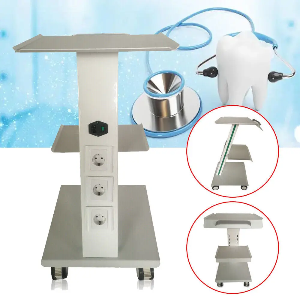 Trójwarstwowy wózek dentystyczny Wózek na sprzęt medyczny Boczny stojak na wózek