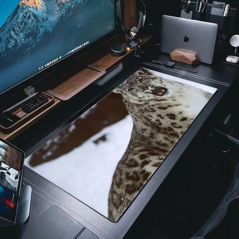 Leopard Mouse Pad Mouse Pad Desk Mouse Pad Cute HD Desk Pad Extended Gaming Keyboard Mats Large XXL Gamer Mousepad 90x40