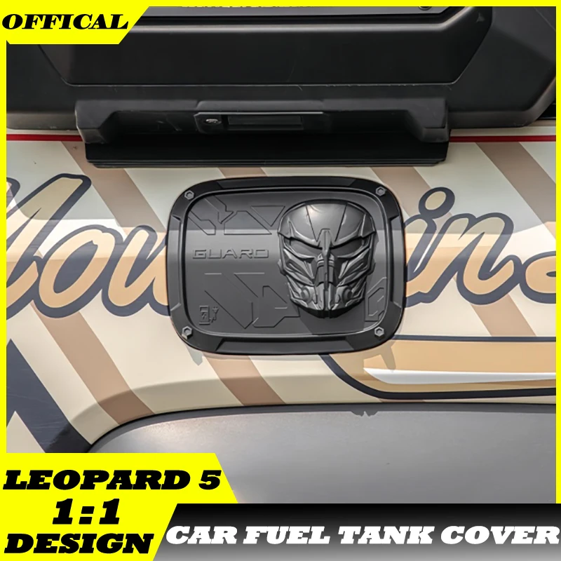 Auto ABS Charging Protection Cover Fit for BYD Leopard 5 Modified Car Fuel Tank Decorative Cover Car Exterior Upgrade Parts