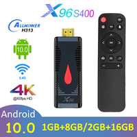 TV Stick X96 S400 Allwinner H313 Android 10.0 Smart TV Box for Moving 4K 2.4G WiFi Media Streaming Player Set Top Box X96S400