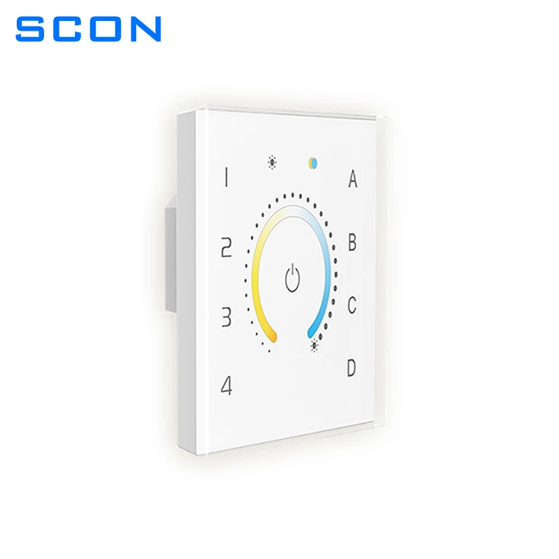 SCON Dali Master Controller Dimmer CCT RGB RGBW Led Lamp Use Wall Touch Panel Switch Control EDT1 EDT2  Bus Power Suppy