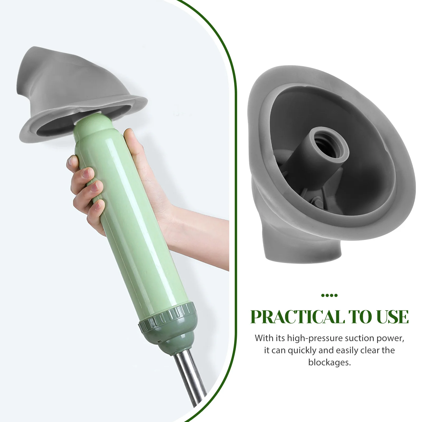 

1pcs Heavy Duty Sink For Bathroom High Pressure Kitchen Drain Clog Powerful Drain Plunger Rubber Plunger Tool