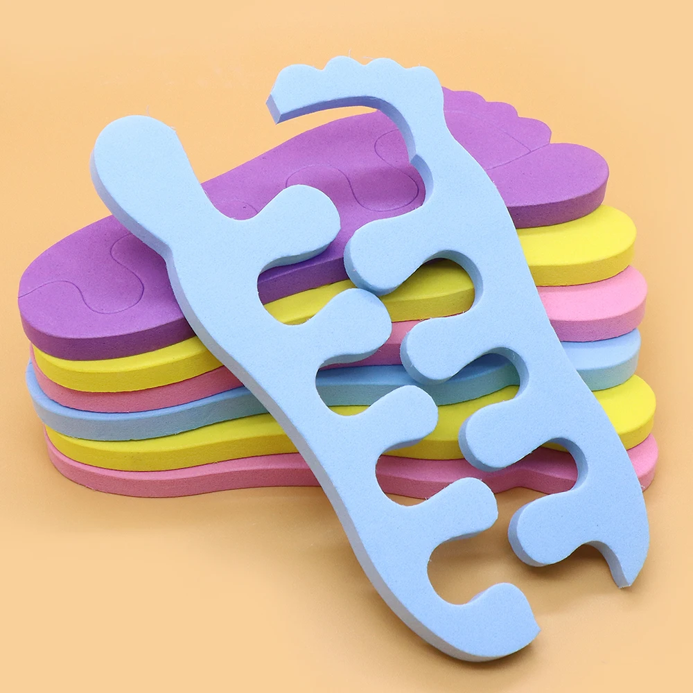 10Pairs الملونة إيفا فاصل أصابع القدم إسفنجة لينة مسمار الفن أصابع أصابع مقسم مستلزمات الأظافر باديكير مانيكير اكسسوارات وأداة #1