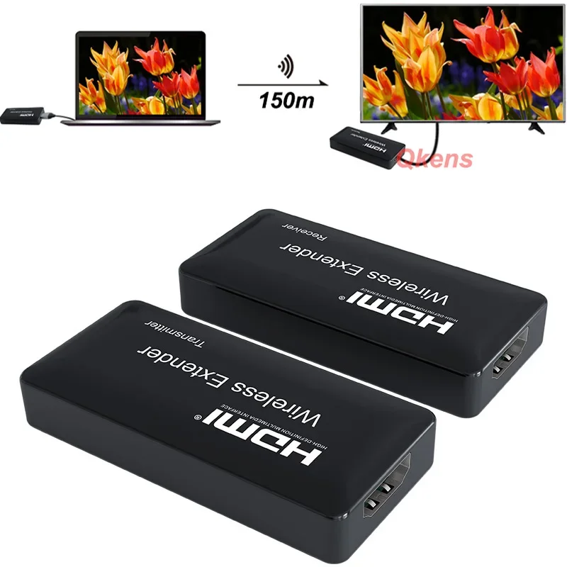 

Wireless HDMI Extender Kit 1080P 150M Wireless Wifi Display Dongle Video Transmitter and Receiver Screen Share for PS4 PC To TV