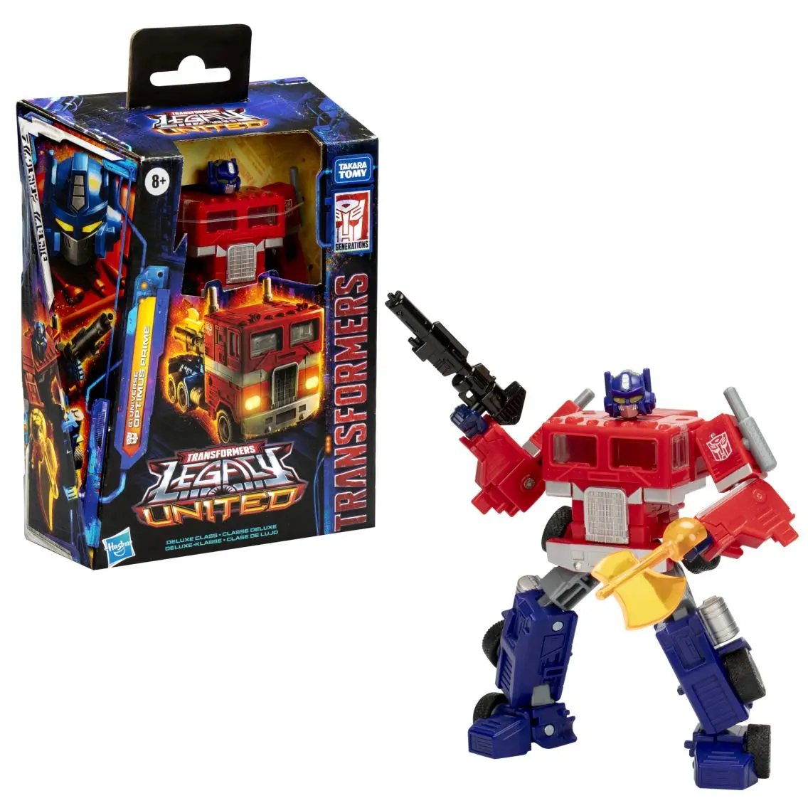 

[В наличии] фигурки героев аниме Hasbro Трансформеры Legacy: United Deluxe Class G1 Universe Optimus Prime, подарок на Хэллоуин