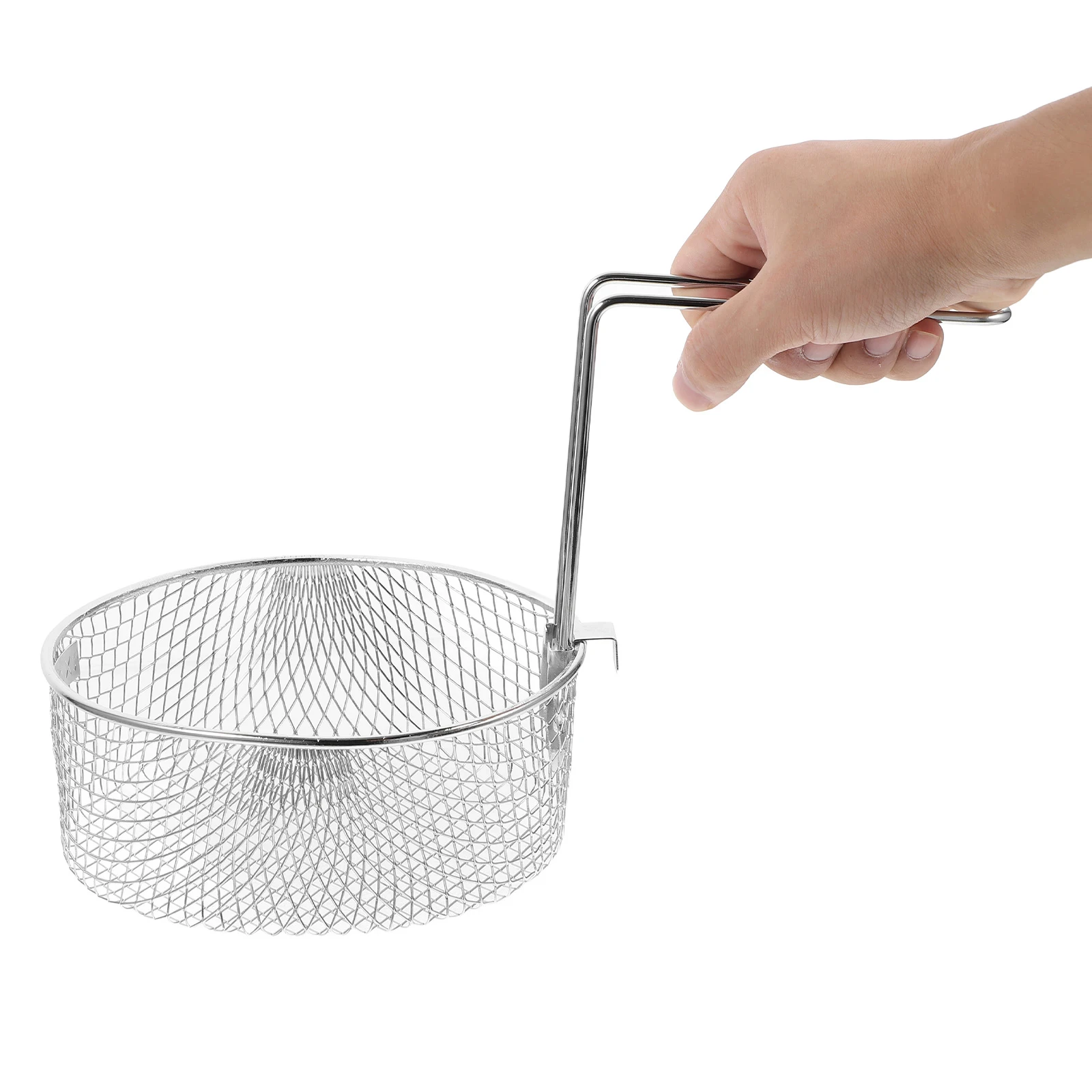 

2Pcs Deep Frying Basket Stainless Steel 2L Metal Strainer for French Fries Onion Rings Noodles Tempura Oil Draining Cookware