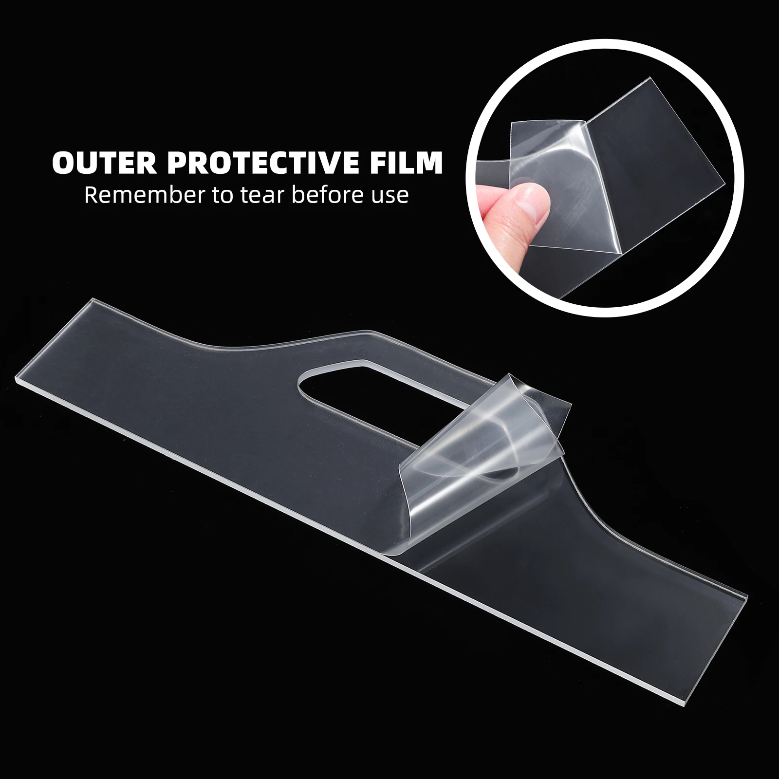 

2pcs Acrylic Cutting Board Handle Template Clear Stencil for Charcuterie Woodworking Reusable Kitchen Tool Transparent