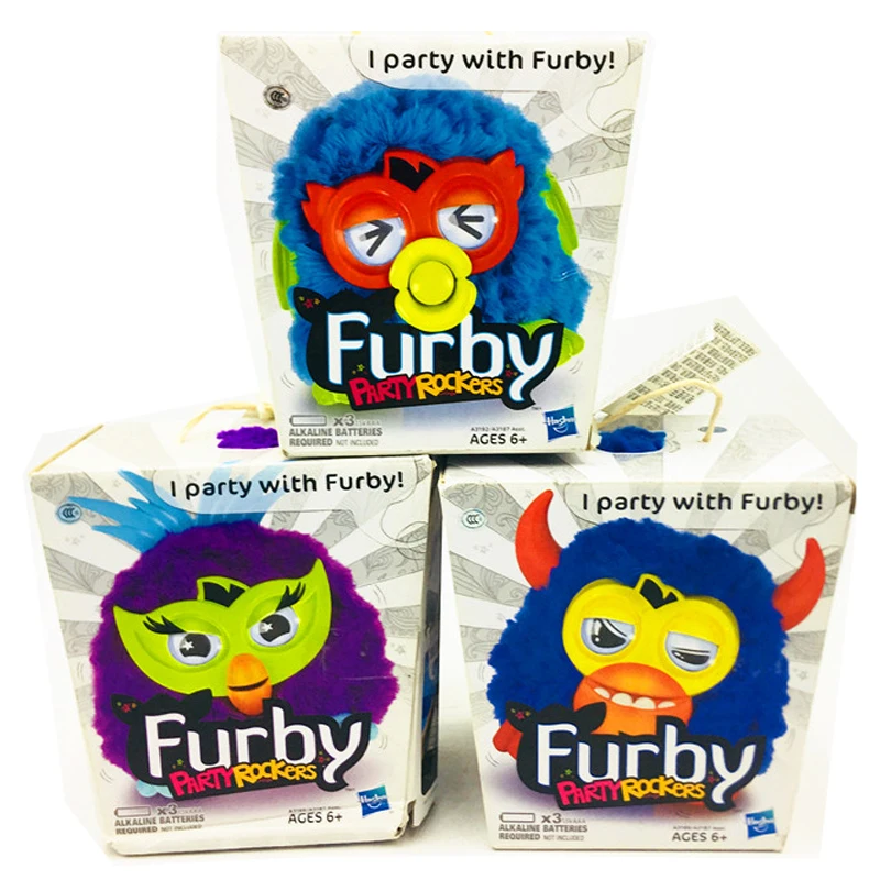 Ban Đầu Furby Đảng Đá Âm Nhạc Mềm Đồ Chơi Điện Tử Thú Cưng Búp Bê Nói Tương Tác Đồ Chơi Nhồi Bông Hình Thú Đáng Chơi Bé Trai