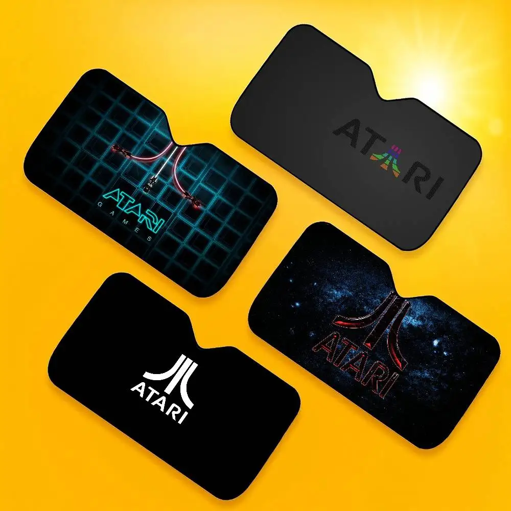 

A-Atari Logo Quick-Drying Polyester Pillowcase, Non-Slip, With A Secure Design New Style Anti-Scalp Oil Tie.