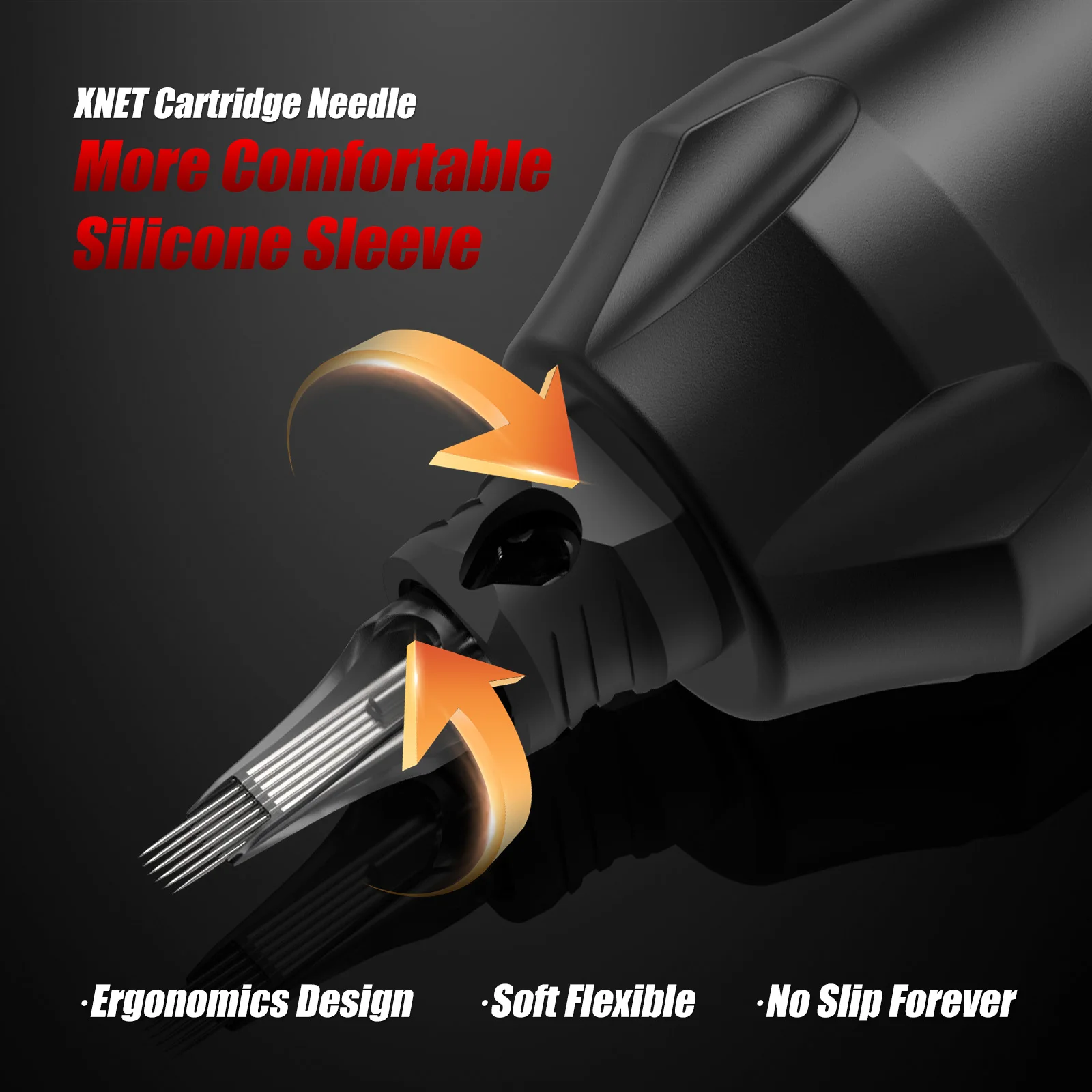 XNET أورورا خرطوشة الوشم الإبر 20 قطعة RL/RM/RS المتاح سيليكون معقمة سلامة الوشم الإبر لآلة الوشم