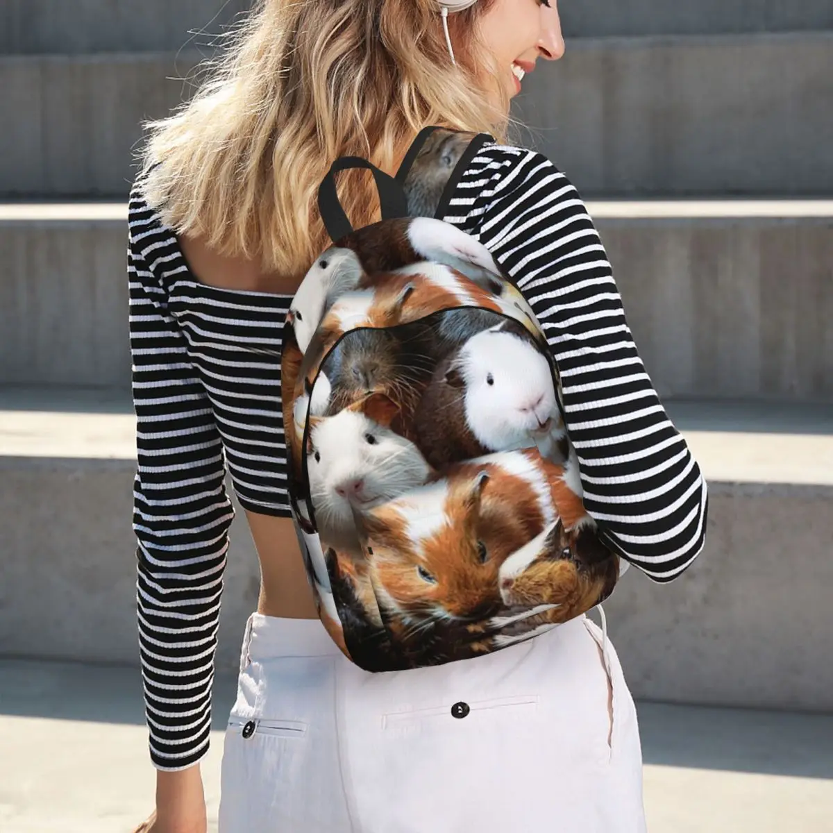 Guinea Pigs Student Backpack School Bag Hiking Travel Daypack for Men Women Bookbag Shoulder Bags