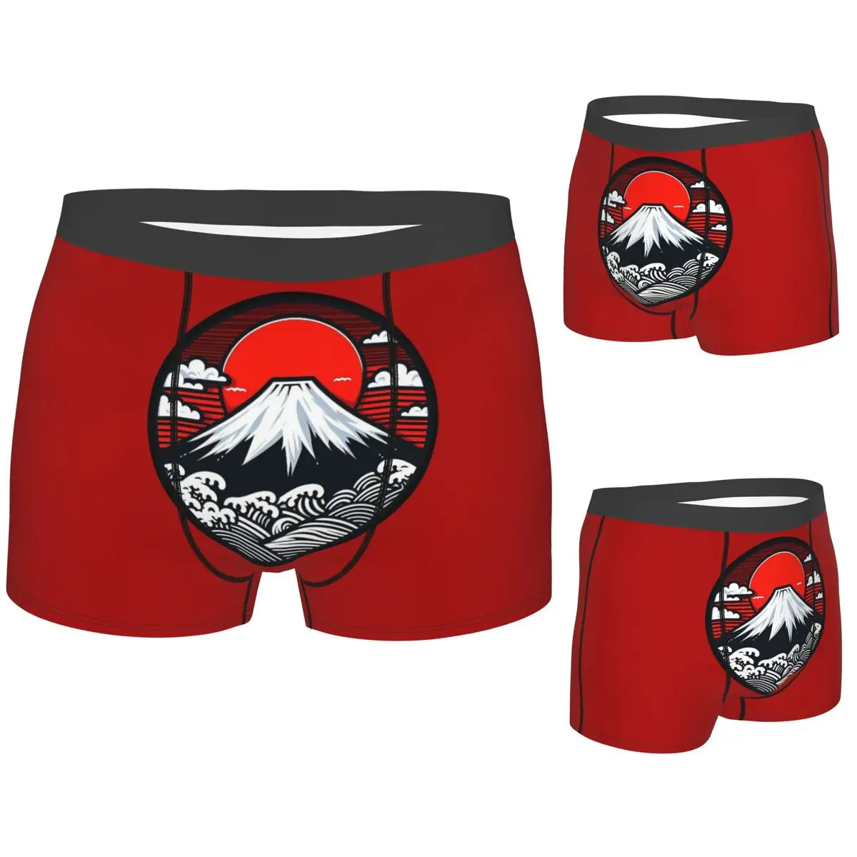 

Boxer Underpants Shorts Mount Fuji And The Great Wave Off Kanagawa Panties Male Ventilate Underwear for Homme Man Boyfriend Gift