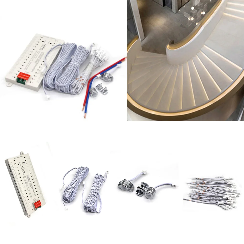 Stair Sensor LED Controller Sensor Controller Stair LED Motion 12V 32 Channels 400W MAX Indoor Night Light Dimmer