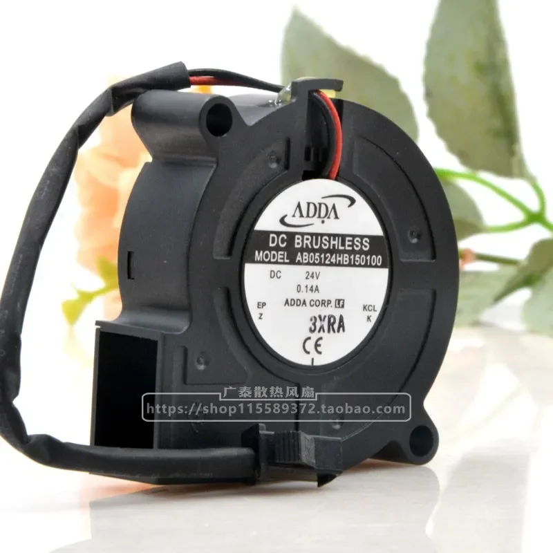 for ADDA AB05124HB150100 5015 Blower Fan 24V 0.14A 5CM Turbo Cooling Fan