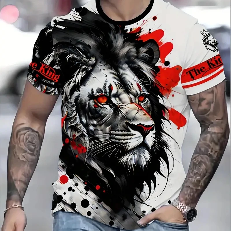 

Футболки с 3d принтом животных для мужчин, мужская футболка в стиле ретро, уличная мода, топ с короткими рукавами, повседневные футболки большого размера, мужская одежда, футболки