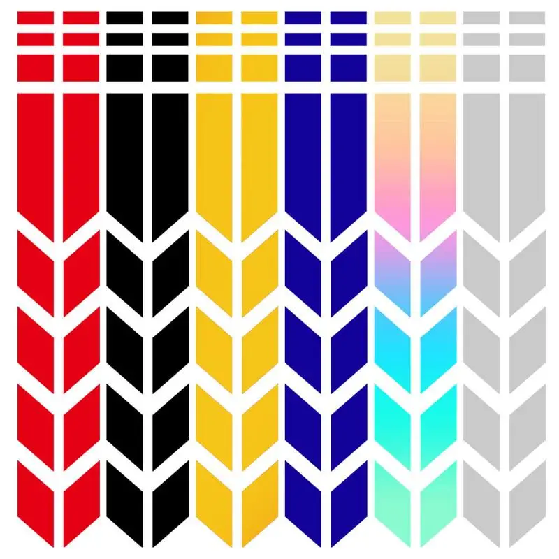 Reflective Stickers Motorcycle Refit Sticker Motorbike Arrow Stripe Stickers Decals Decorative Sticker Motorcycle Mudguard Paste
