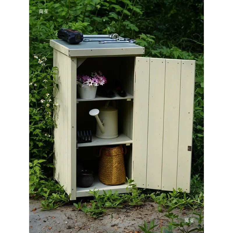 Outdoor Locker Balcony Crack Storage Cabinet Rainproof Sunscreen Narrow Cabinet Outdoor Locker