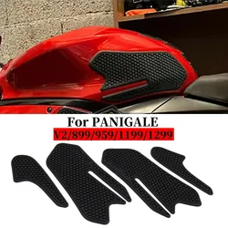 For DUCATI PANIGALE V2 899 959 1199 1299 2012 2013 2014 Motorcycle Rubber Fuel Tank Pad Stickers Non-slip Waterproof Gas Tankpad