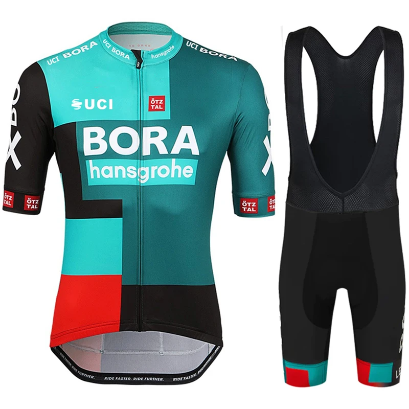 UCI BORA ciclismo 2023 abbigliamento uomo Set estate bicicletta Jersey vestiti uomo bavaglino uomo Set completo da uomo pantaloncini Kit sportivo