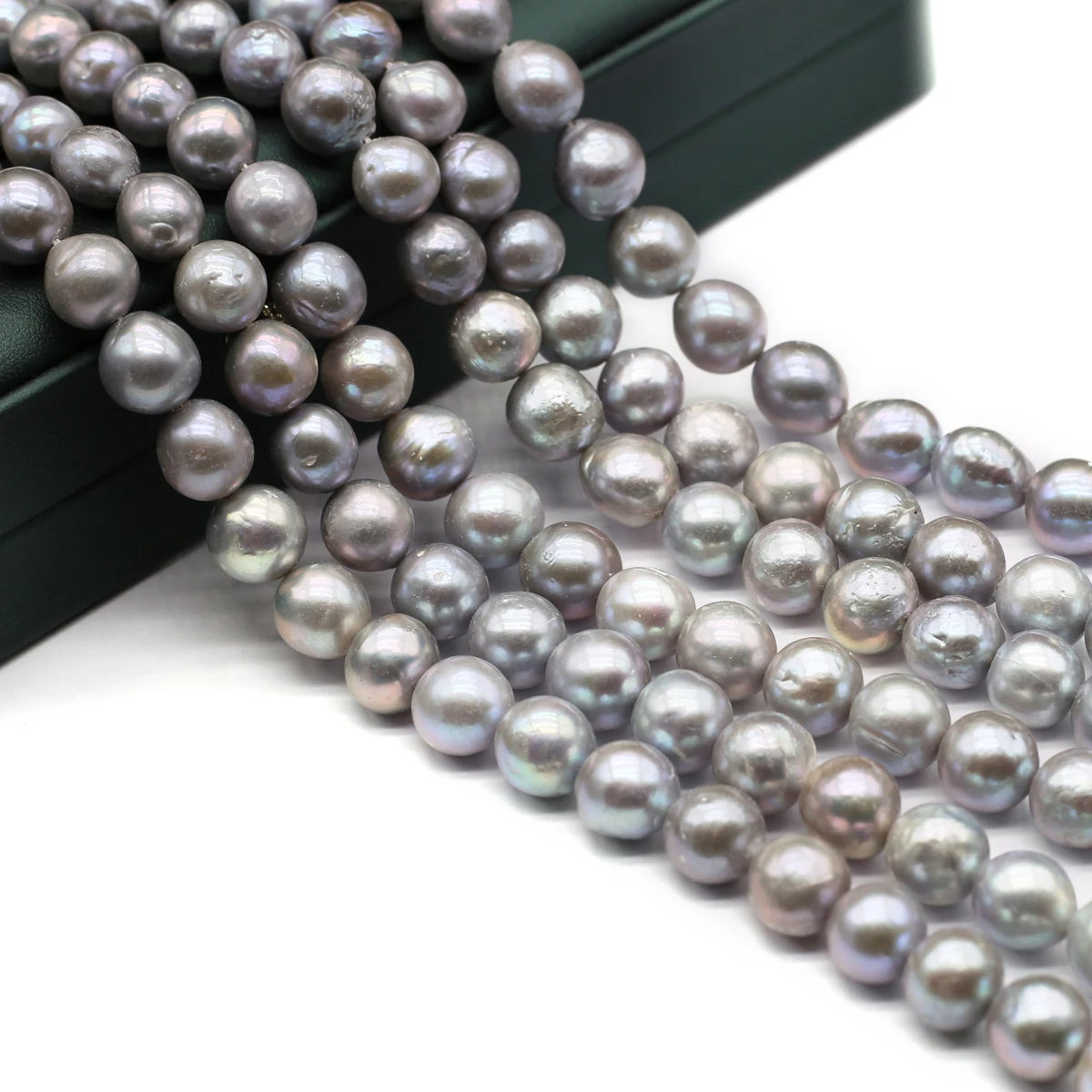 

Natural Gray Pearl Beads Nearround AA Pearl Loose Beaded for Making DIY Jewerly Necklace Bracelet Earrings Accessories 9-11mm