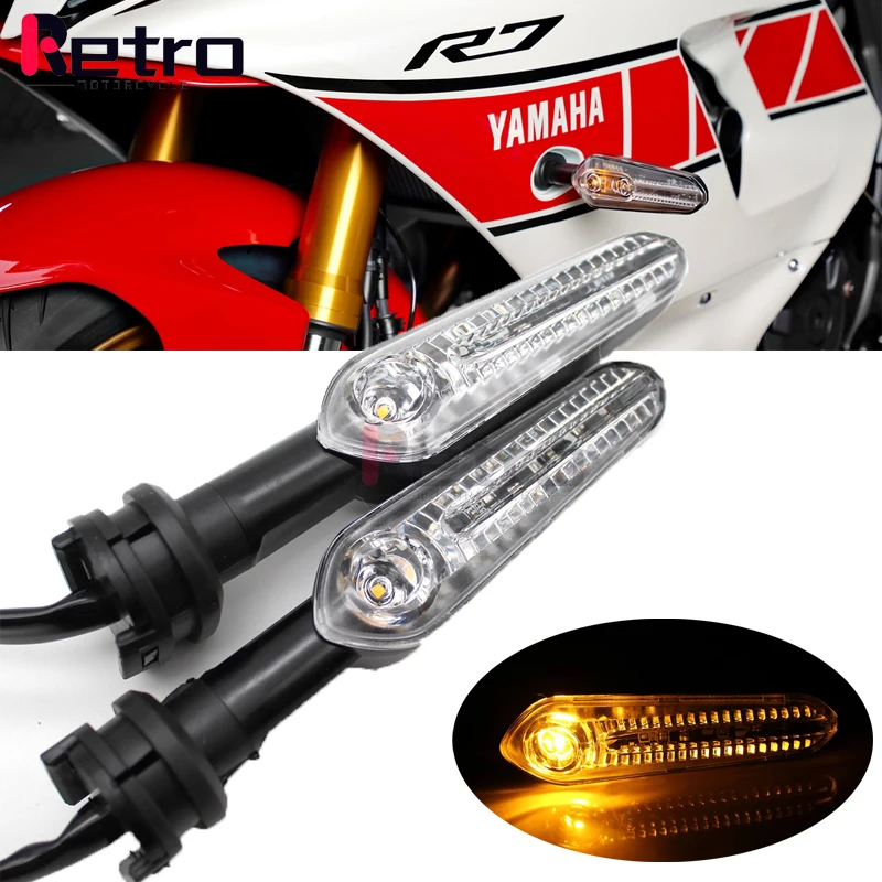 

LED Turn signal Light For YAMAHA YZF R1 R3 R6 R7 R9 R15 R25 R15 R125 R6S R1M R1S 2002-23 Motorcycle Indicator Light Flasher Lamp