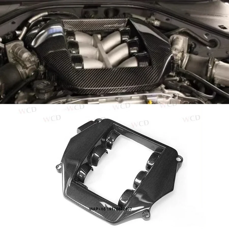 

High Quality Carbon Fiber Engine Cover Hood Cap Trim forNissan GTR R35 2008-2016