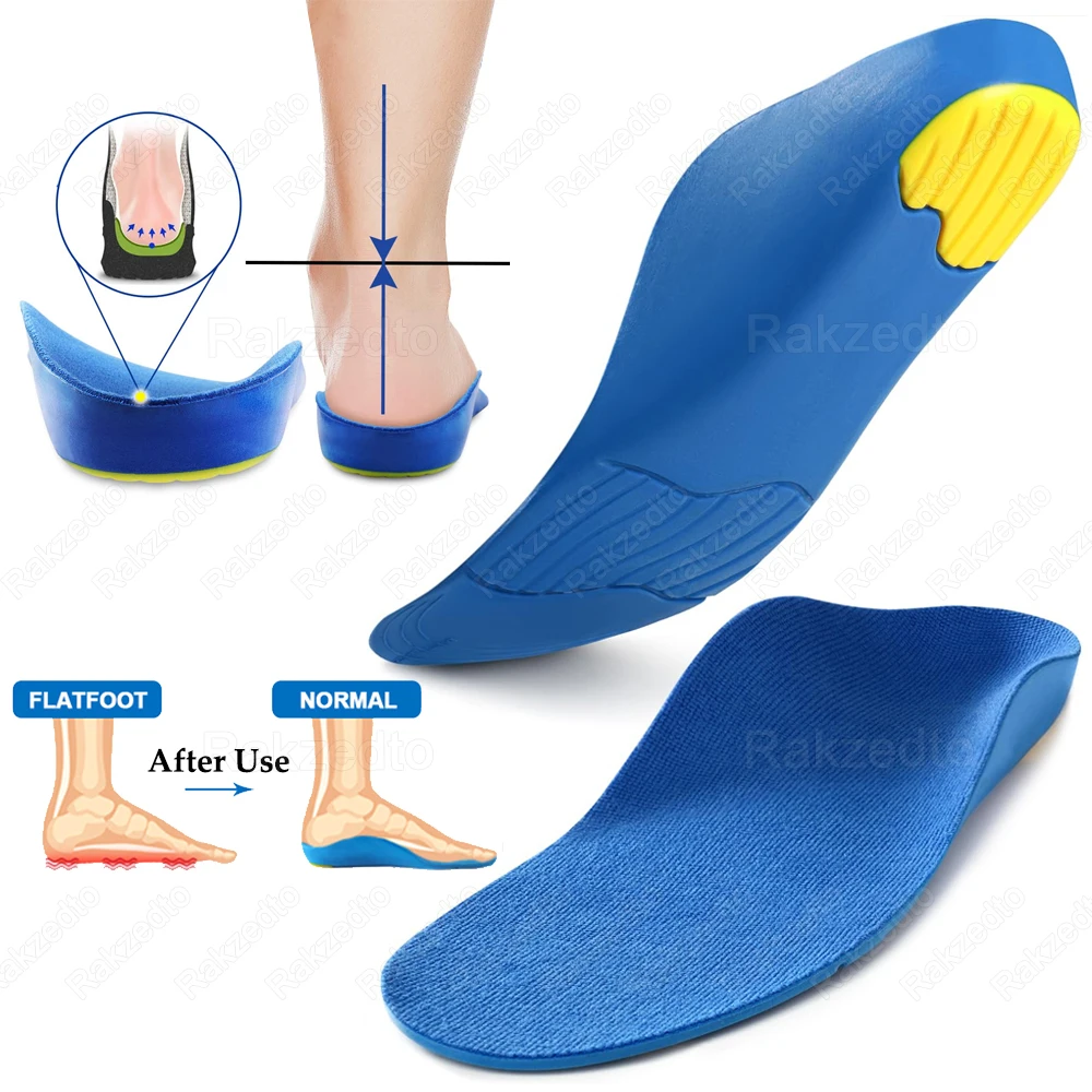 

High Quality Orthopedic Insoles for Children Flat Foot Arch Support Orthotic Insoles for Shoes Kids Plantar Fasciitis Inner Sole