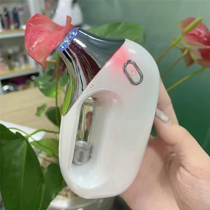 

Facial Hydrating Device Facial Skin Moisturizing Mist Airbrush Portable Mini Oxygen Cylinder Red-A77G