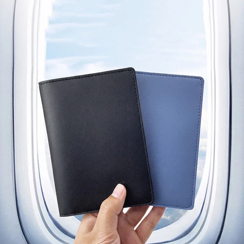 Fashion Multi Card Slot Leather Passport Cover Women Men Travel Passport Holder with Credit Card Slots Passport Wallet