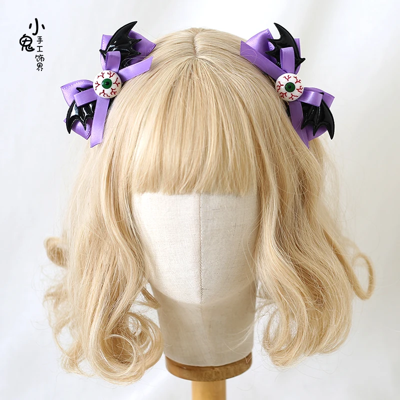 

Gothic Leather hair clips Harajuku Punk wings hairclips for Women Streewear Hair Band Y2K Girl Headdress Hair Accessories