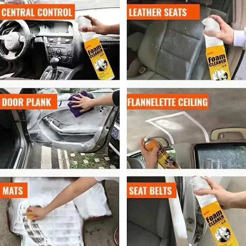 Multi-Purpose Foam Cleaner Leather Clean Remover Spray Car Wash Auto Interior Household Cleaners Stain Removal