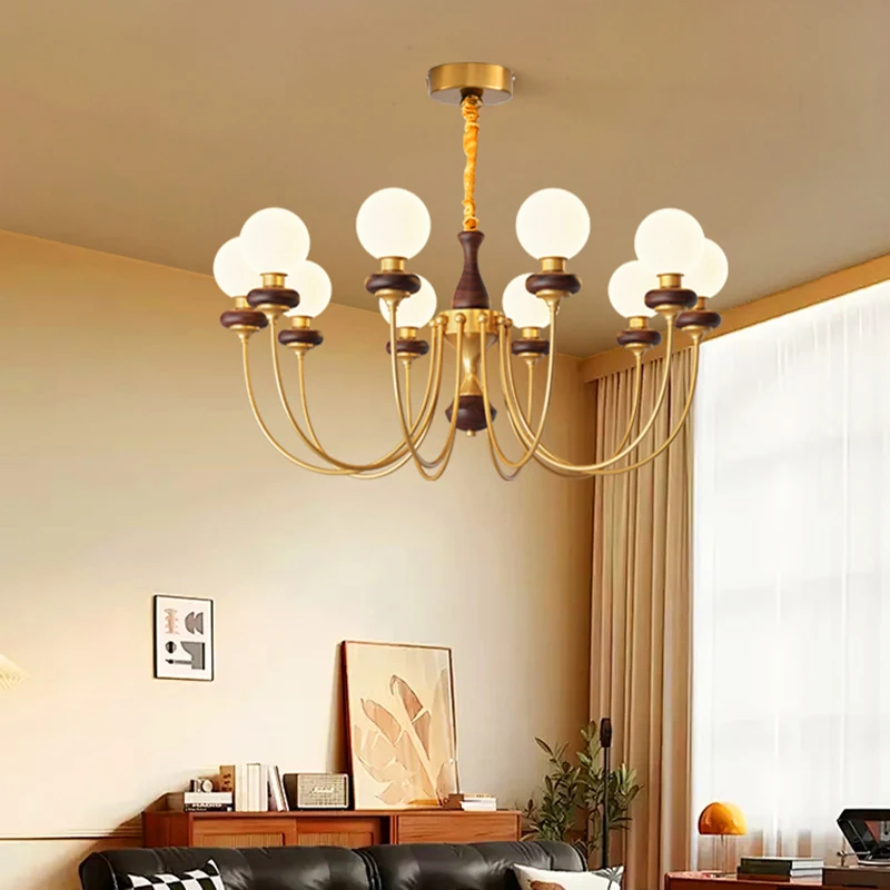 

Moder Glass Ball LED Chandelier Forfor Living Dining Room Food Tables Kitchen Pendant Lights Home Decor Hanging Light Fixture