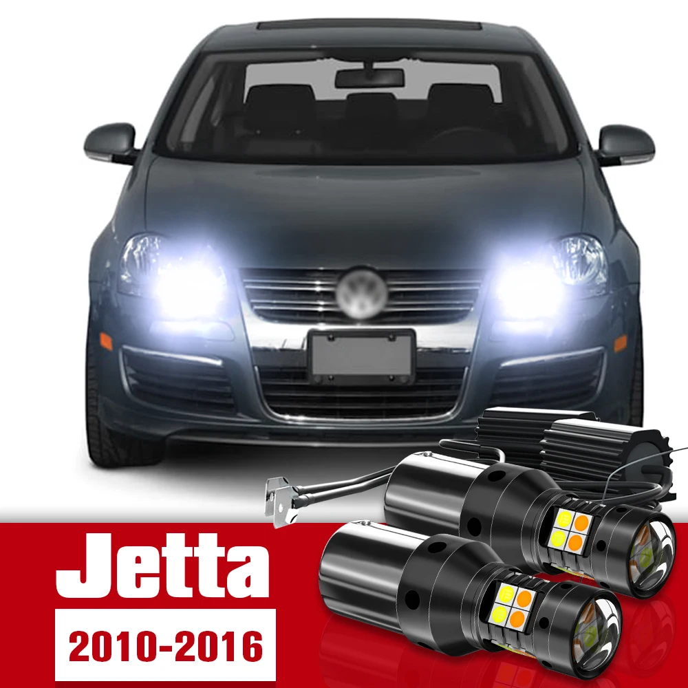 

2pcs Dual Mode Turn Signal+Daytime Running Light Accessories LED DRL For VW Jetta mk4 2010-2016 2011 2012 2013 2014 2015