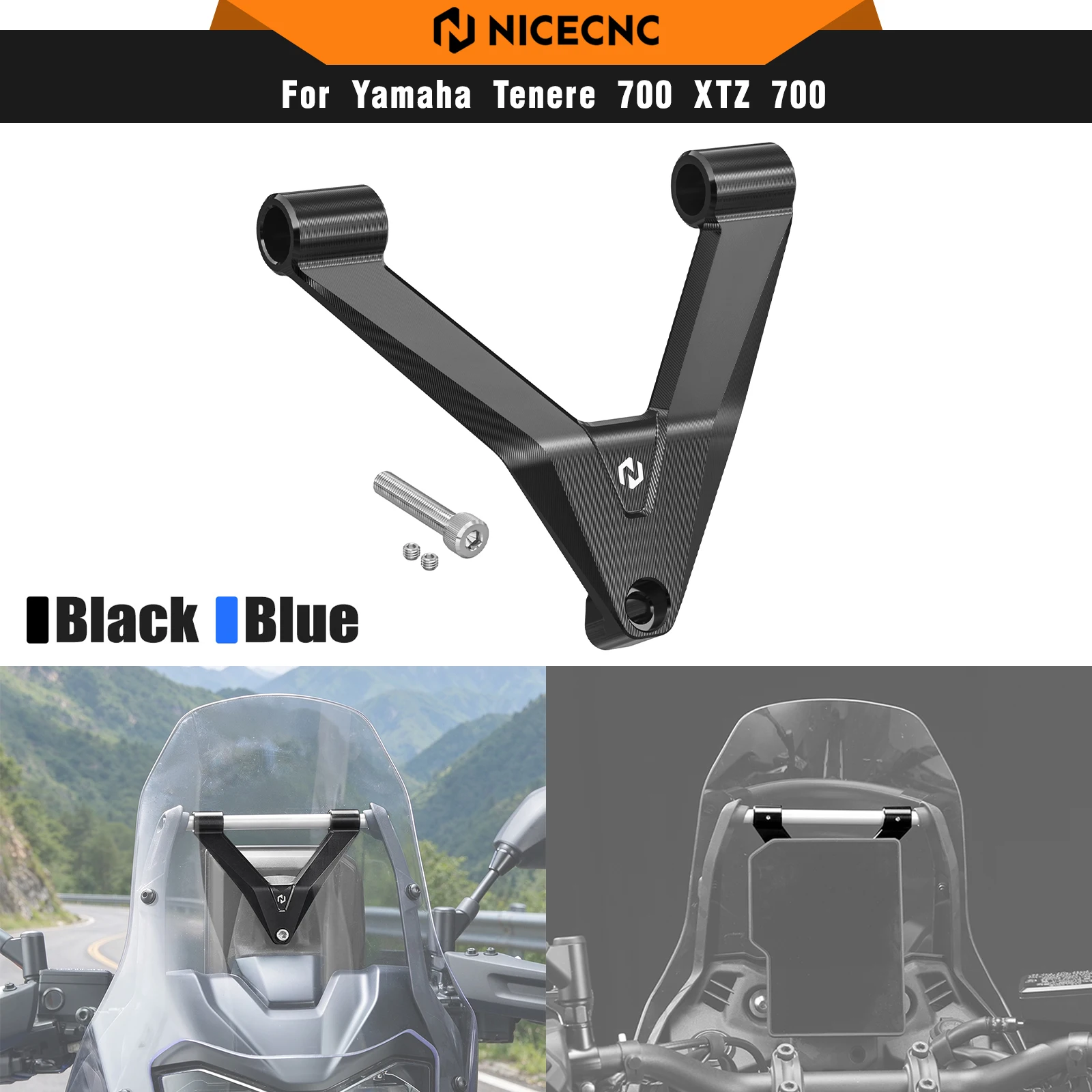 For Yamaha Tenere700 XTZ700 2023-2026 Dash Stabilizer Anti-Vibration Bracket Tenere700 Rally Edition Explore Extreme World Rally
