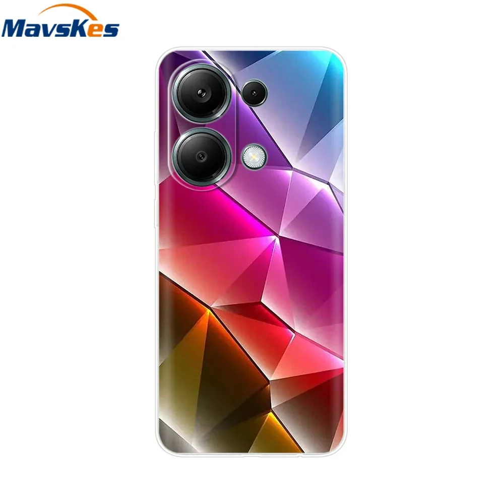 For Xiaomi Redmi Note 13 4G Case Note13 Cover Soft Clear Silicone TPU Back Case Funda For Redmi Note 13 Pro 4G Phone Cases Coque